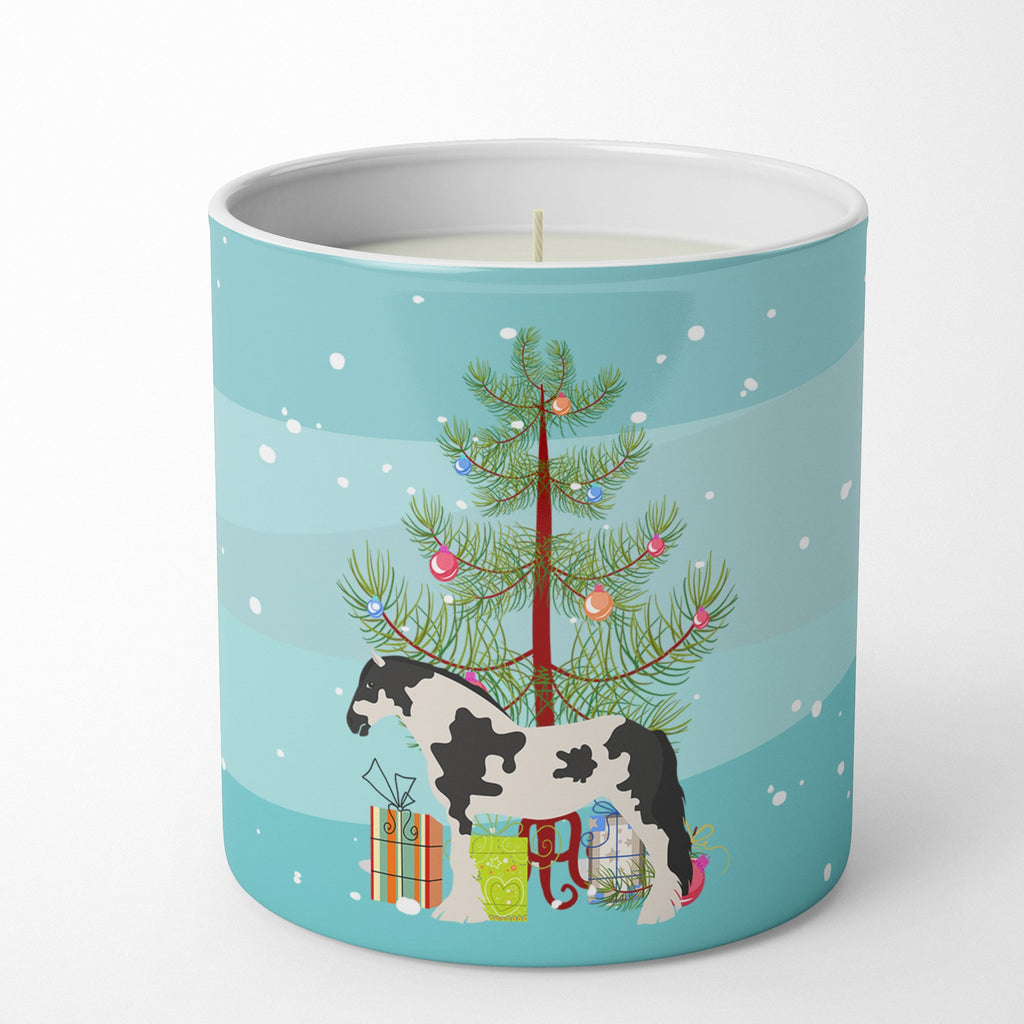 Cyldesdale Horse Christmas Decorative Soy Candle Nature Soy Wax Essential Oil Home Decor Ideal for Bedroom Kitchen Bath Office Gift, 10 oz