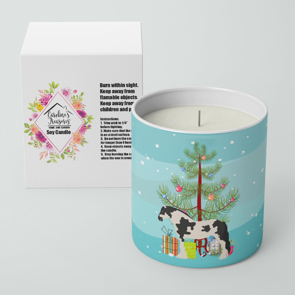 Cyldesdale Horse Christmas Decorative Soy Candle Nature Soy Wax Essential Oil Home Decor Ideal for Bedroom Kitchen Bath Office Gift, 10 oz