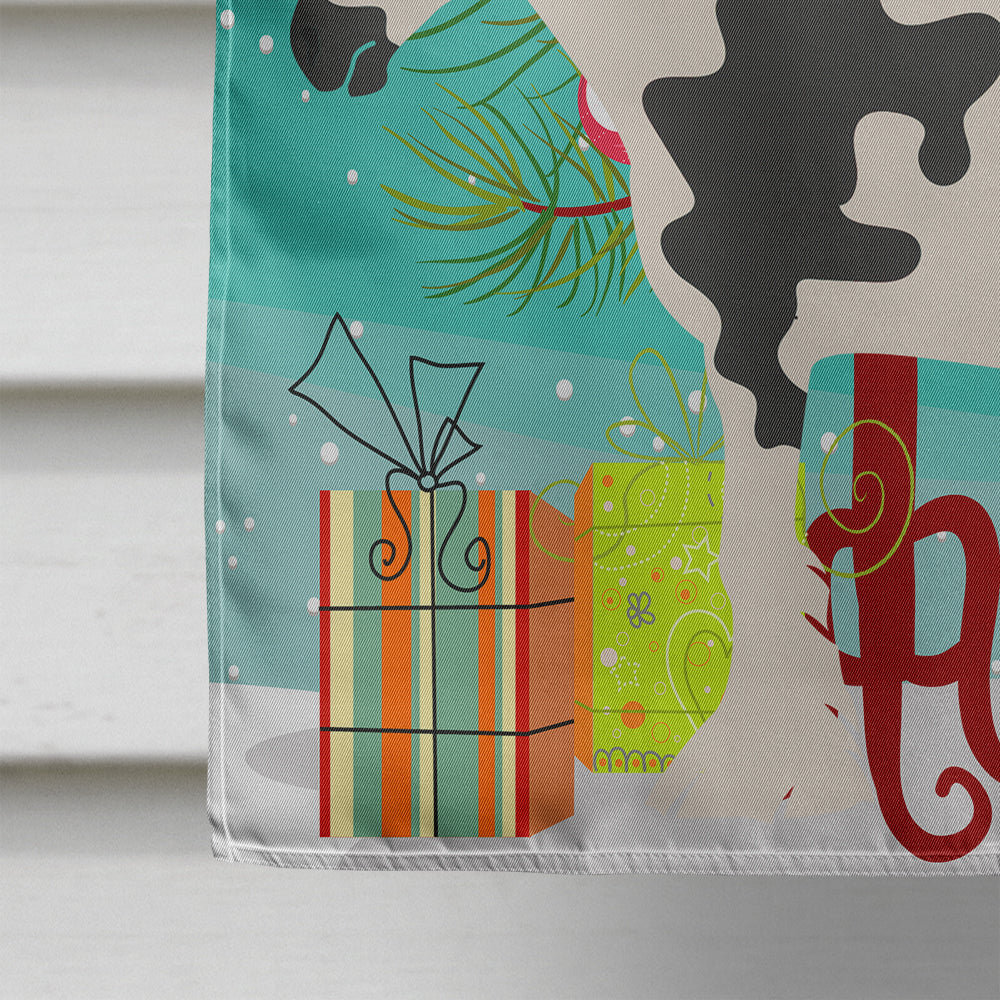 Cyldesdale Horse Christmas House Flag 28x40 Porch Sleeve Pole Decorative Outside Yard Banner Artwork Wall Hanging, Polyester