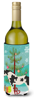 Cyldesdale Horse Christmas Wine Bottle Hugger Gift Sleeve for Standard 750 ml Bottles, Insulated Reusable Also Fits Mini Shot & Pint Bottles