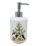 Cyldesdale Horse Christmas Ceramic Soap Dispenser , Empty Refillable Hand Soap Pump Bottle for Bathroom Kitchen