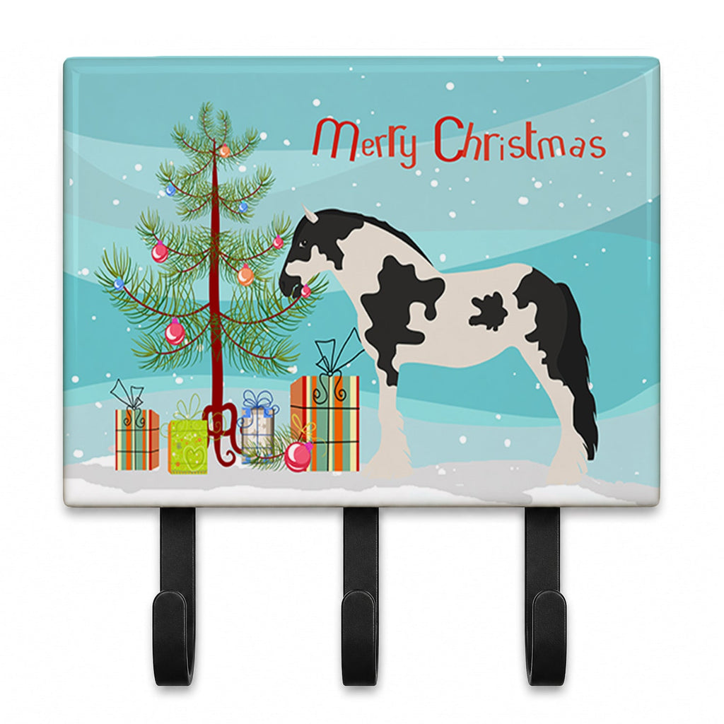 Cyldesdale Horse Christmas Leash or Key Holder Wall Hooks, Coat Rack Wall Mount, for Hanging Keys, Towels, Aprons, Leashes