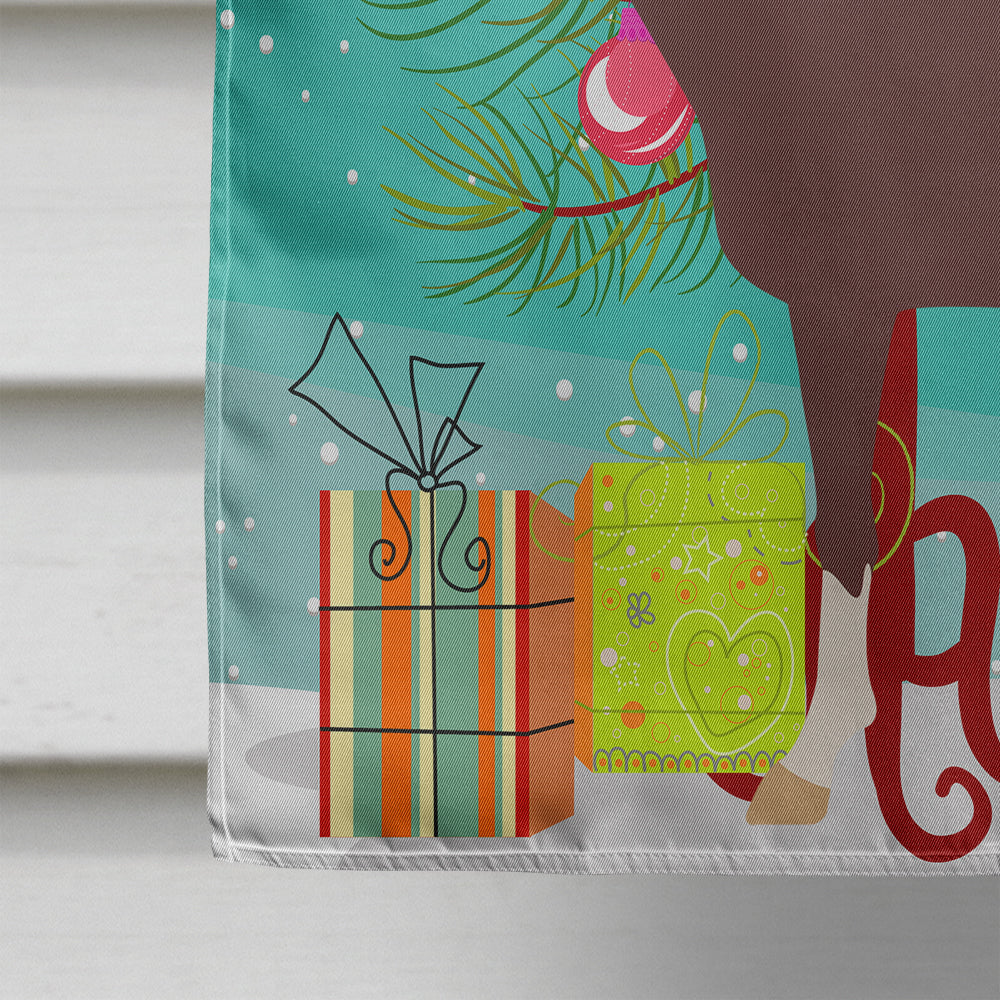 English Thoroughbred Horse Christmas House Flag 28x40 Porch Sleeve Pole Decorative Outside Yard Banner Artwork Wall Hanging, Polyester