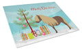 Shetland Pony Horse Christmas Cutting Board Tempered Glass Kitchen Cutting Surface, Heat Resistant Chopping, Non-Slip Feet, Food Prep & Serving