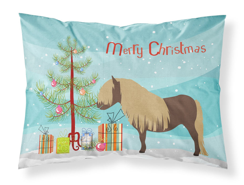 Shetland Pony Horse Christmas Standard Pillowcase Lightweight Super Soft Easy Care Decorative Artwork Pillowcase, Standard