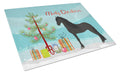 Friesian Horse Christmas Cutting Board Tempered Glass Kitchen Cutting Surface, Heat Resistant Chopping, Non-Slip Feet, Food Prep & Serving