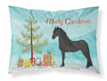Friesian Horse Christmas Standard Pillowcase Lightweight Super Soft Easy Care Decorative Artwork Pillowcase, Standard