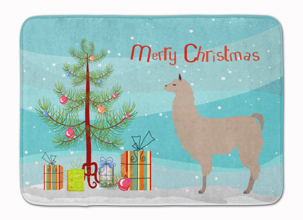 Llama Christmas Memory Foam Kitchen Mat Machine Washable Anti-Fatigue Cushion Comfort Bath or Kitchen Rug