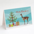 Vicugna or Vicuna Christmas Greeting Cards Pack of 8 Blank Cards with Envelopes Whimsical A7 Size 5x7