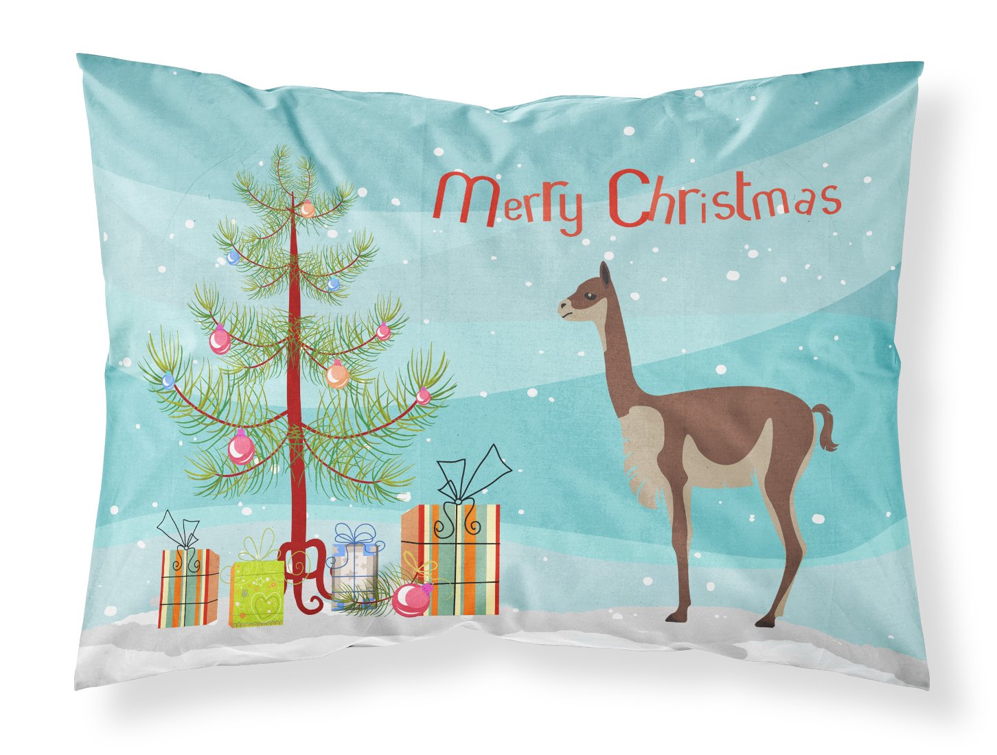 Vicugna or Vicuna Christmas Standard Pillowcase Lightweight Super Soft Easy Care Decorative Artwork Pillowcase, Standard