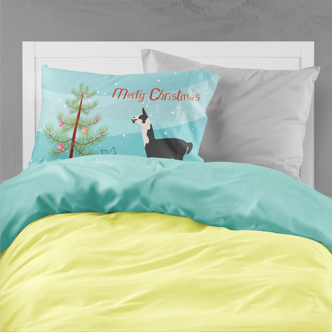 Llama Q' Ara Christmas Standard Pillowcase Lightweight Super Soft Easy Care Decorative Artwork Pillowcase, Standard