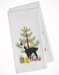 Llama Q' Ara Christmas Kitchen Towel Set of 2 White Dish Towels Decorative Bathroom Hand towel for Hand, Face, Hair, Yoga, Tea, Dishcloth, 19 X 28", White