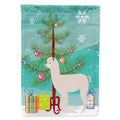 Alpaca Christmas House Flag 28x40 Porch Sleeve Pole Decorative Outside Yard Banner Artwork Wall Hanging, Polyester