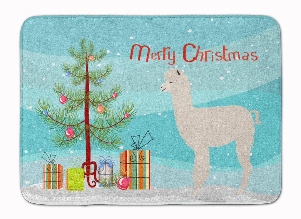 Alpaca Christmas Memory Foam Kitchen Mat Machine Washable Anti-Fatigue Cushion Comfort Bath or Kitchen Rug