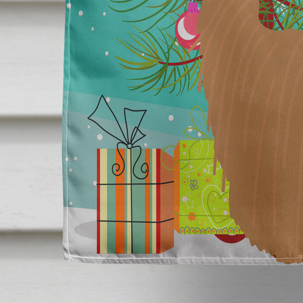 Alpaca Suri Christmas House Flag 28x40 Porch Sleeve Pole Decorative Outside Yard Banner Artwork Wall Hanging, Polyester