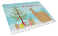 Alpaca Suri Christmas Cutting Board Tempered Glass Kitchen Cutting Surface, Heat Resistant Chopping, Non-Slip Feet, Food Prep & Serving