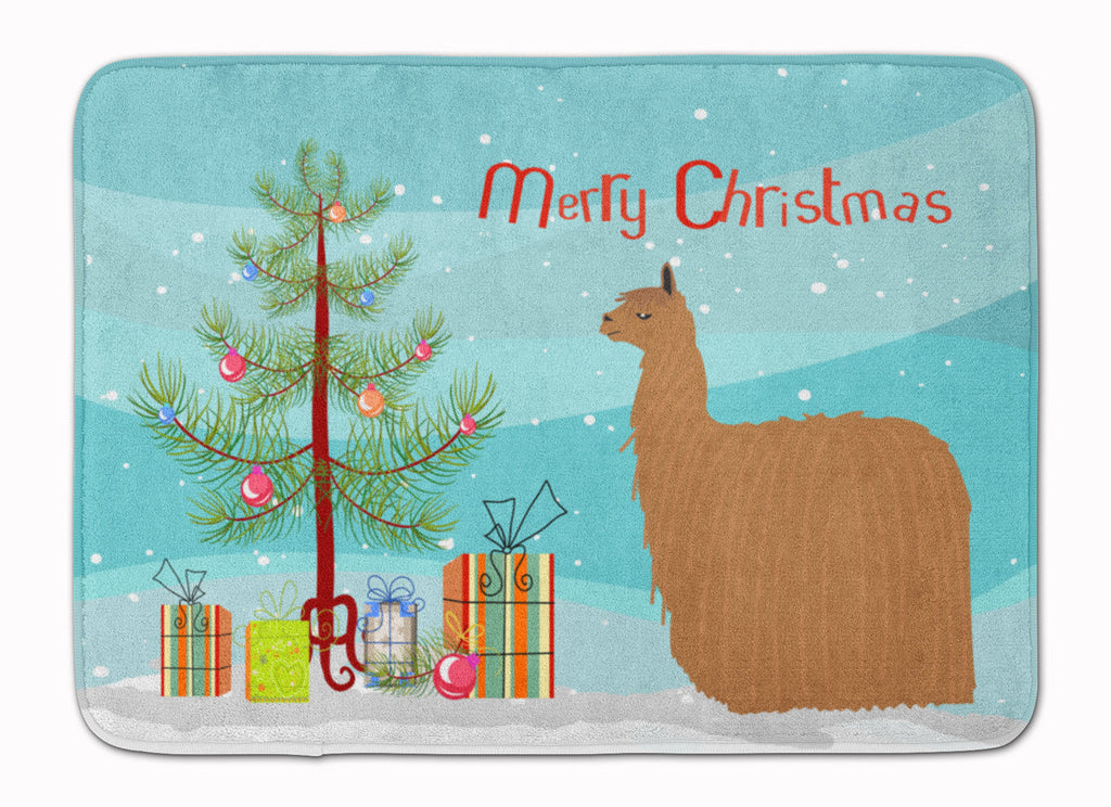 Alpaca Suri Christmas Memory Foam Kitchen Mat Machine Washable Anti-Fatigue Cushion Comfort Bath or Kitchen Rug
