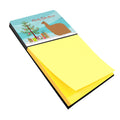 Alpaca Suri Christmas Watercolor Sticky Note Holder Refillable Dispenser Desk Accessory 3x3 Pad Gift