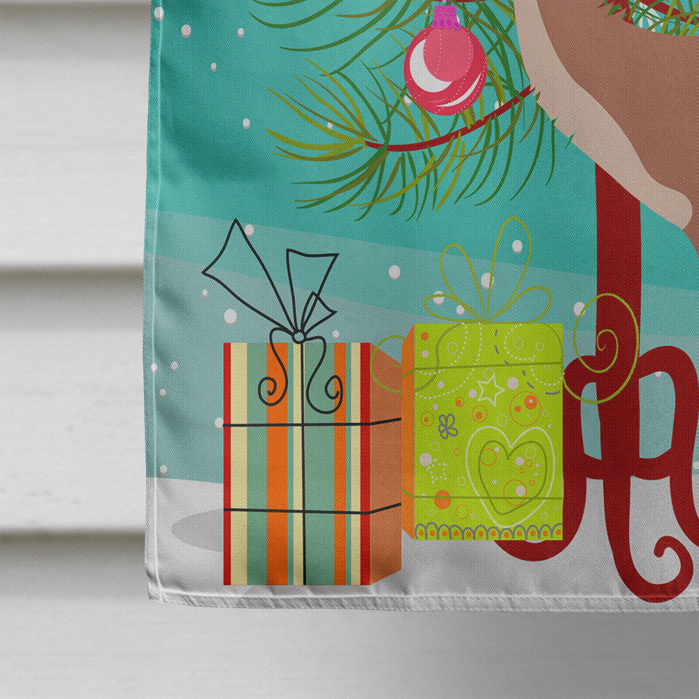 Guanaco Christmas House Flag 28x40 Porch Sleeve Pole Decorative Outside Yard Banner Artwork Wall Hanging, Polyester
