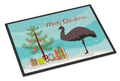 Emu Christmas Doormat Indoor Outdoor 24H X 36W Front Door Mat Rugs for Entryway, Non Slip Washable Low Pile,