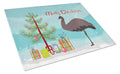 Emu Christmas Cutting Board Tempered Glass Kitchen Cutting Surface, Heat Resistant Chopping, Non-Slip Feet, Food Prep & Serving