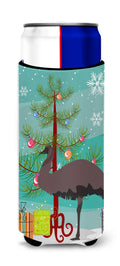 Emu Christmas Slim Can Hugger , Insulated Foam Hugger for 12 oz Slim Cans, Beer Bottles & Water Bottles, Printed in USA