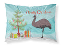 Emu Christmas Standard Pillowcase Lightweight Super Soft Easy Care Decorative Artwork Pillowcase, Standard