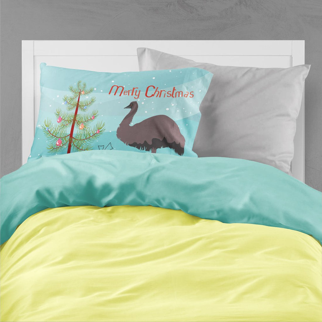 Emu Christmas Standard Pillowcase Lightweight Super Soft Easy Care Decorative Artwork Pillowcase, Standard