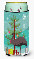 Emu Christmas Tall Boy Hugger Can Cooler Sleeve Machine Washable Drink Collapsible Insulator Beverage Insulated Holder