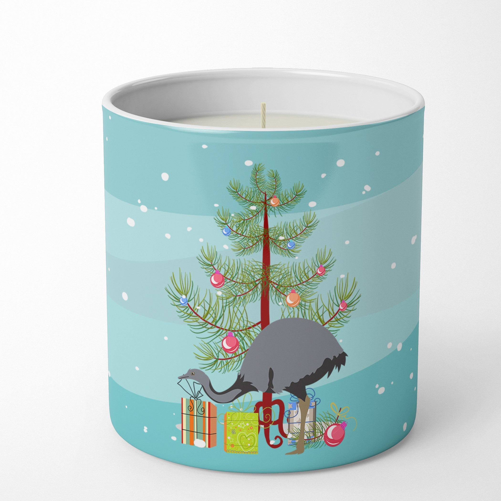 Rhea  Christmas Decorative Soy Candle Nature Soy Wax Essential Oil Home Decor Ideal for Bedroom Kitchen Bath Office Gift, 10 oz