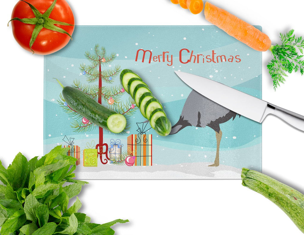 Rhea  Christmas Cutting Board Tempered Glass Kitchen Cutting Surface, Heat Resistant Chopping, Non-Slip Feet, Food Prep & Serving