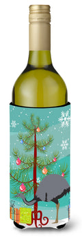 Rhea  Christmas Wine Bottle Hugger Gift Sleeve for Standard 750 ml Bottles, Insulated Reusable Also Fits Mini Shot & Pint Bottles