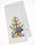 Rhea  Christmas Kitchen Towel Set of 2 White Dish Towels Decorative Bathroom Hand towel for Hand, Face, Hair, Yoga, Tea, Dishcloth, 19 X 28", White