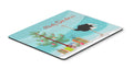 Common Ostrich Christmas Mouse Pad, Heat Resistant Trivet Hot Pad , Non Slip Rubber Desk Mat, Kitchen Counter Protector, Home Office Decor Gift