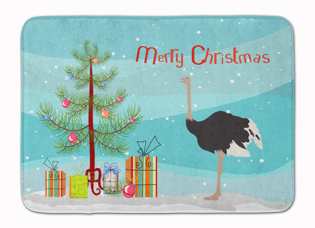 Common Ostrich Christmas Memory Foam Kitchen Mat Machine Washable Anti-Fatigue Cushion Comfort Bath or Kitchen Rug