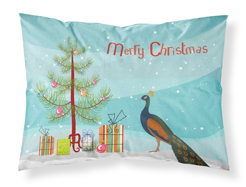 Indian Peacock Peafowl Christmas Standard Pillowcase Lightweight Super Soft Easy Care Decorative Artwork Pillowcase, Standard