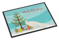White Peacock Peafowl Christmas Doormat Indoor Outdoor 24H X 36W Front Door Mat Rugs for Entryway, Non Slip Washable Low Pile,