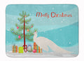 White Peacock Peafowl Christmas Memory Foam Kitchen Mat Machine Washable Anti-Fatigue Cushion Comfort Bath or Kitchen Rug