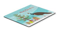 Indian Peahen Peafowl Christmas Mouse Pad, Heat Resistant Trivet Hot Pad , Non Slip Rubber Desk Mat, Kitchen Counter Protector, Home Office Decor Gift
