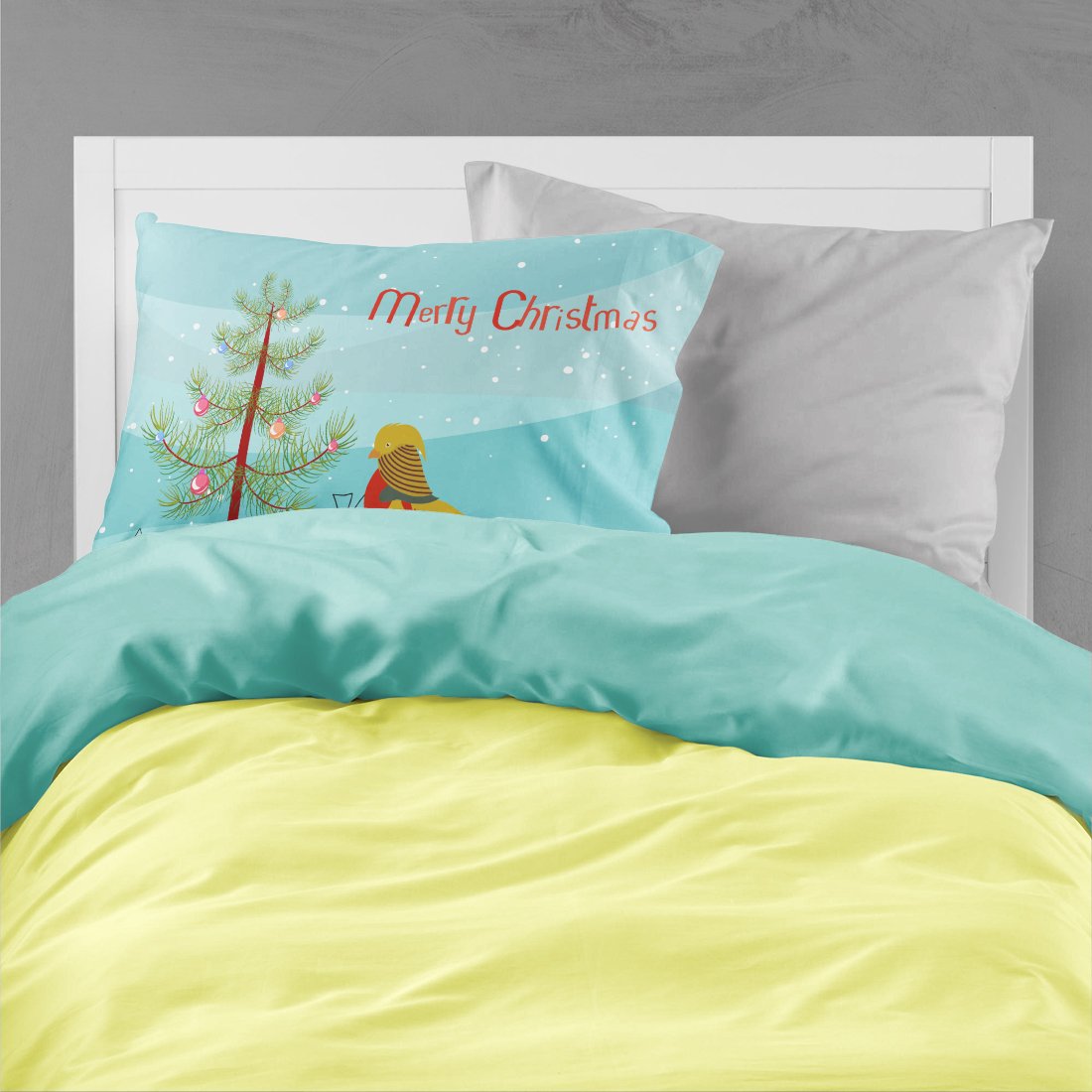 Golden or Chinese Pheasant Christmas Standard Pillowcase Lightweight Super Soft Easy Care Decorative Artwork Pillowcase, Standard
