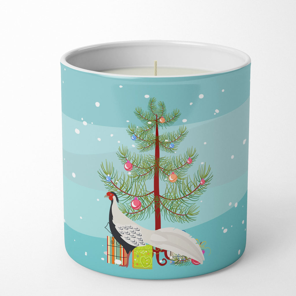Silver Pheasant Christmas Decorative Soy Candle Nature Soy Wax Essential Oil Home Decor Ideal for Bedroom Kitchen Bath Office Gift, 10 oz