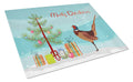 Ring-necked Common Pheasant Christmas Cutting Board Tempered Glass Kitchen Cutting Surface, Heat Resistant Chopping, Non-Slip Feet, Food Prep & Serving