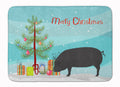 Devon Large Black Pig Christmas Memory Foam Kitchen Mat Machine Washable Anti-Fatigue Cushion Comfort Bath or Kitchen Rug