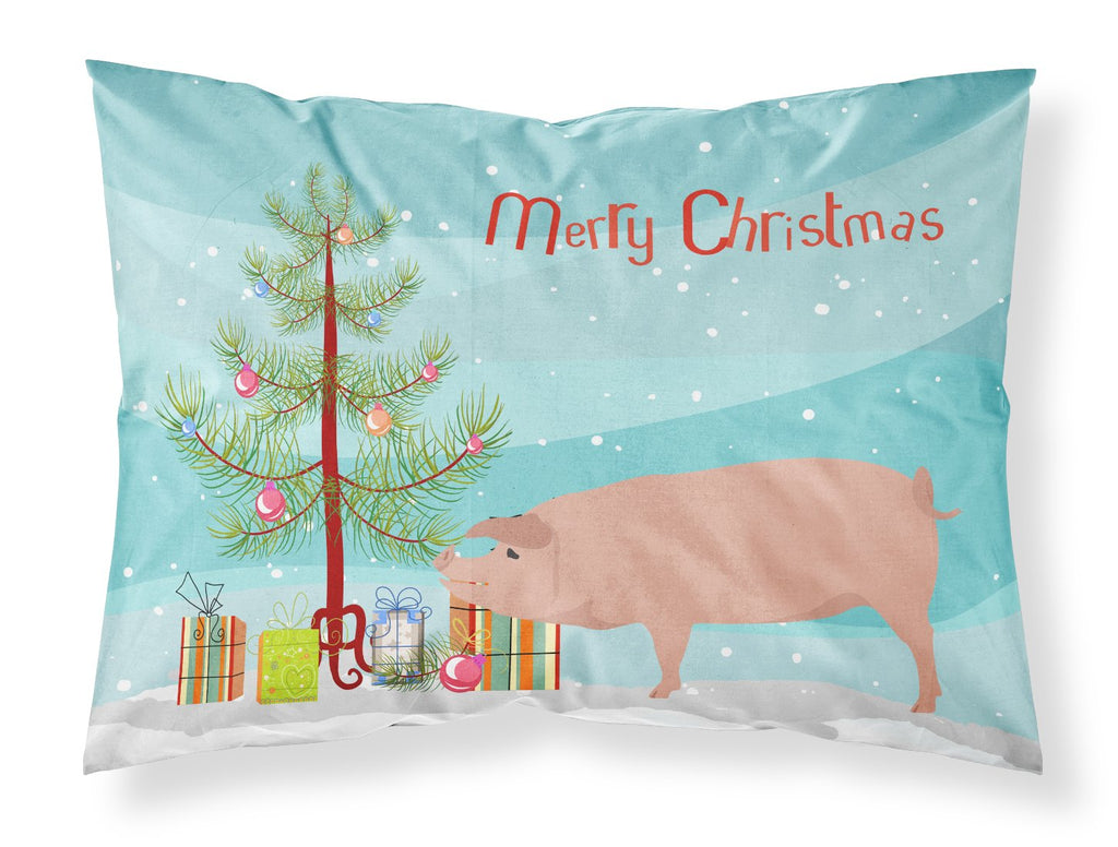 American Landrace Pig Christmas Standard Pillowcase Lightweight Super Soft Easy Care Decorative Artwork Pillowcase, Standard