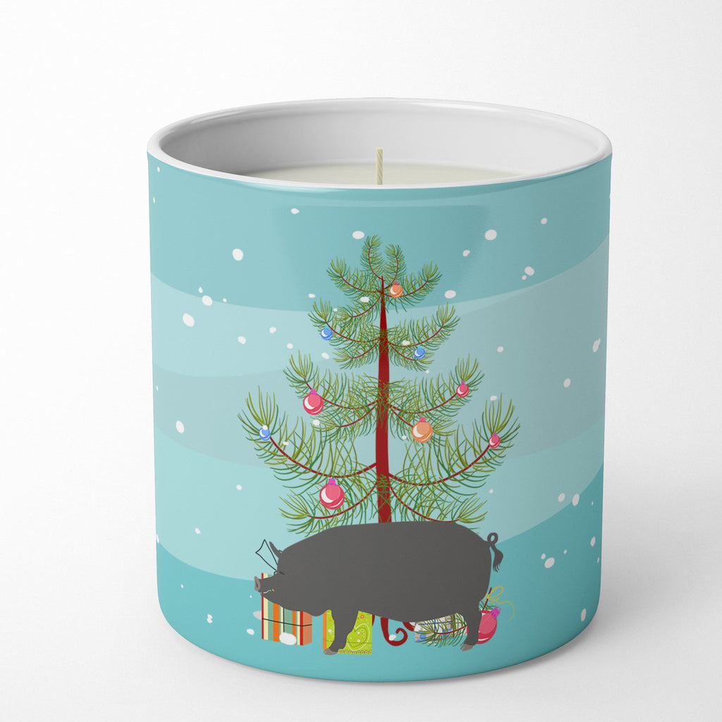 Berkshire Pig Christmas Decorative Soy Candle Nature Soy Wax Essential Oil Home Decor Ideal for Bedroom Kitchen Bath Office Gift, 10 oz