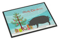 Berkshire Pig Christmas Doormat Indoor Outdoor 24H X 36W Front Door Mat Rugs for Entryway, Non Slip Washable Low Pile,