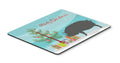 Berkshire Pig Christmas Mouse Pad, Heat Resistant Trivet Hot Pad , Non Slip Rubber Desk Mat, Kitchen Counter Protector, Home Office Decor Gift