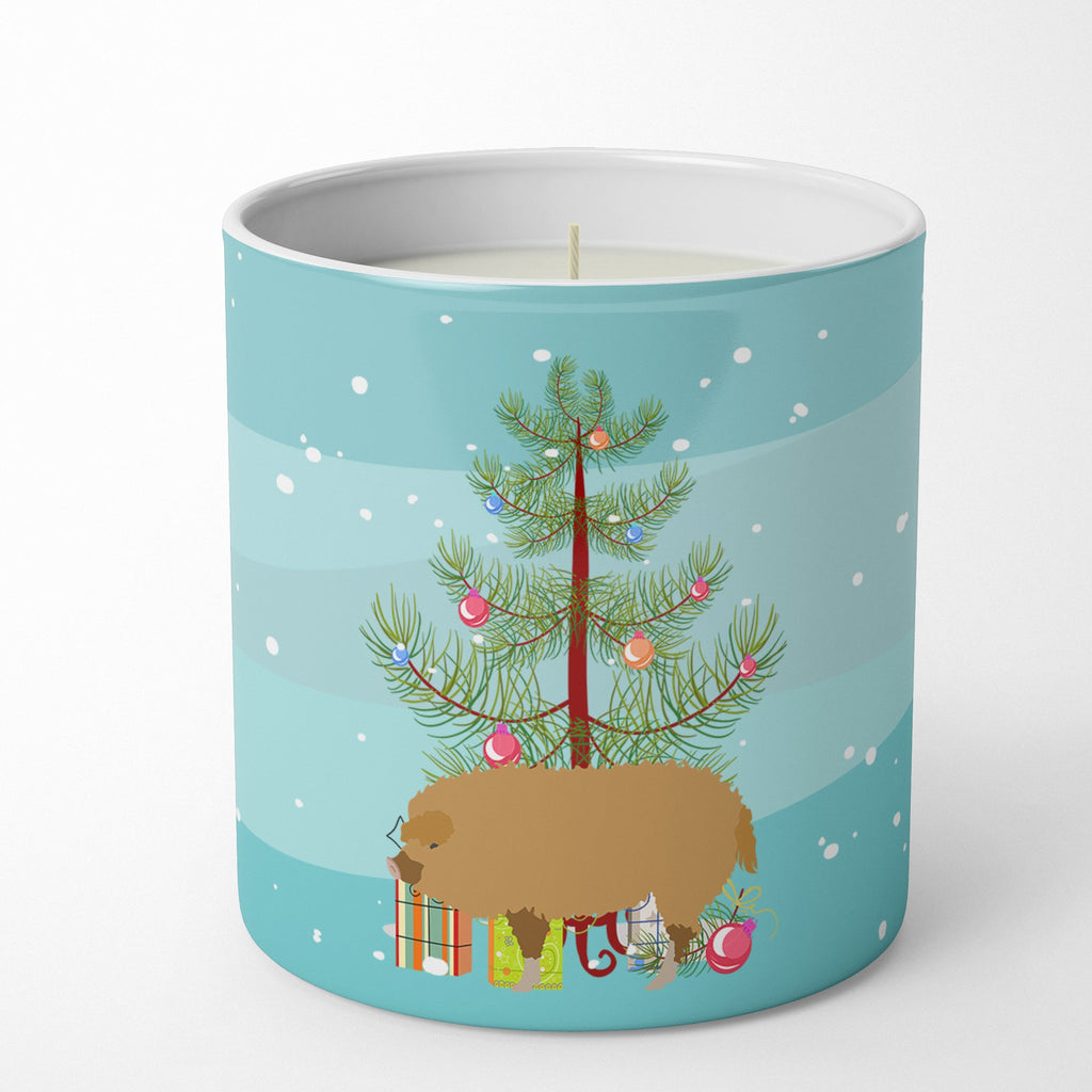 Hungarian Mangalica Pig Christmas Decorative Soy Candle Nature Soy Wax Essential Oil Home Decor Ideal for Bedroom Kitchen Bath Office Gift, 10 oz