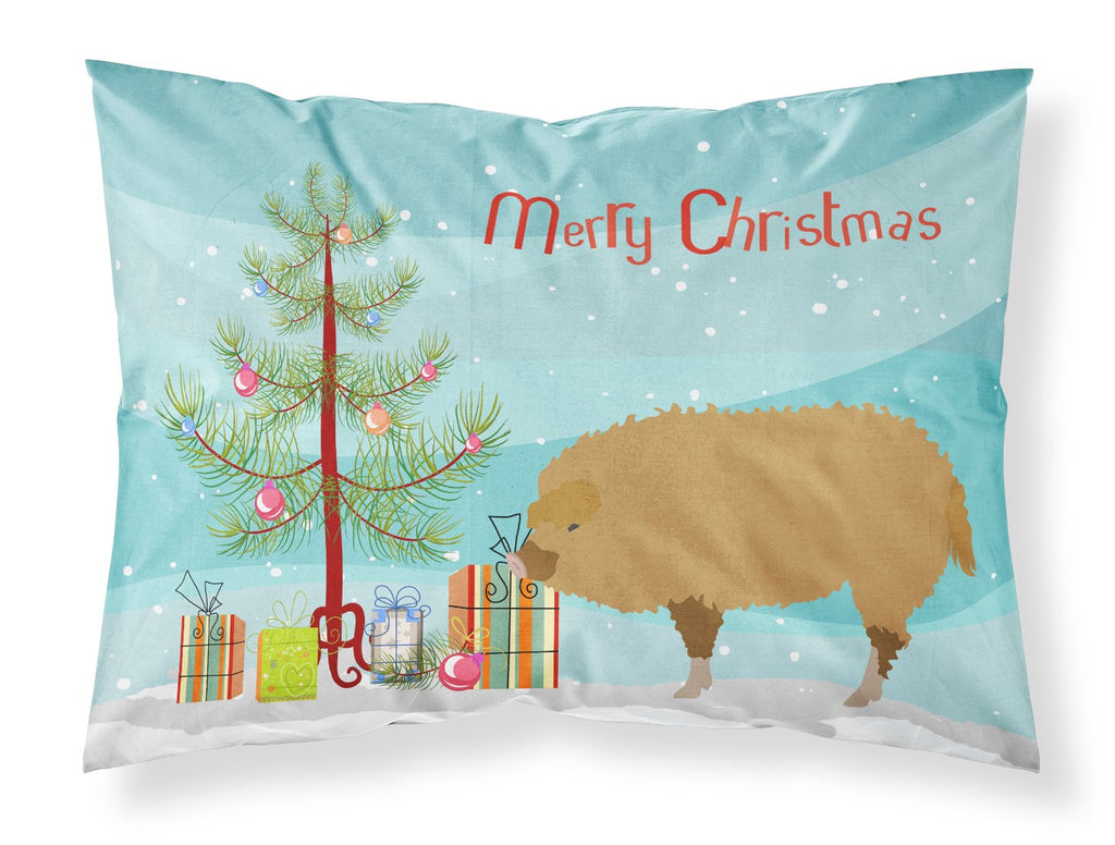 Hungarian Mangalica Pig Christmas Standard Pillowcase Lightweight Super Soft Easy Care Decorative Artwork Pillowcase, Standard