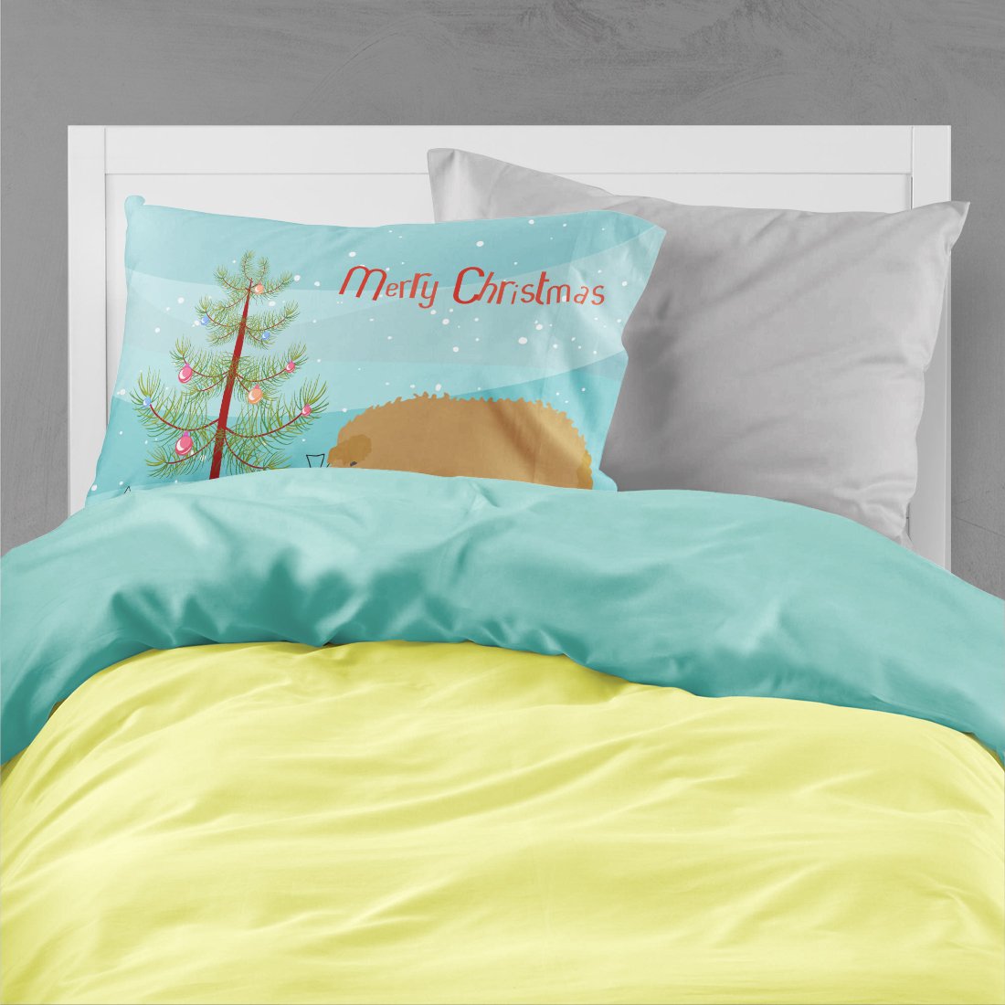 Hungarian Mangalica Pig Christmas Standard Pillowcase Lightweight Super Soft Easy Care Decorative Artwork Pillowcase, Standard